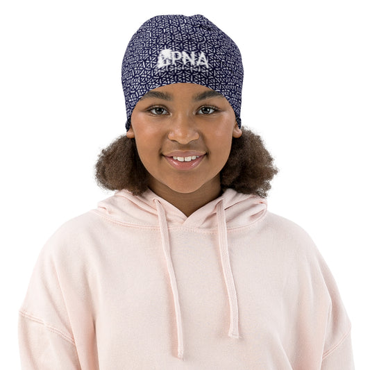 Kids Beanie - Blue Wheelies