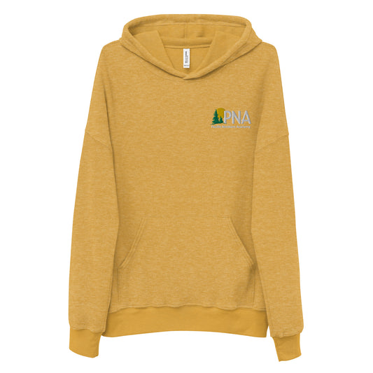 Unisex sueded fleece hoodie